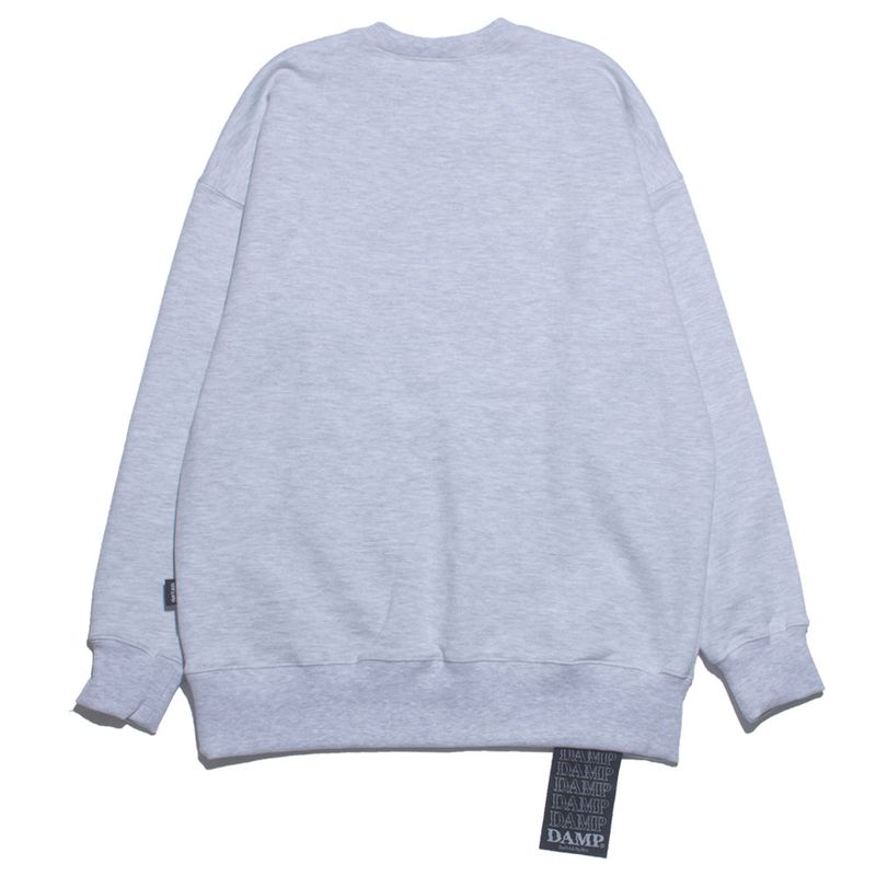 DAMP 'HONEYMOON' SWEAT SHIRT_MELANGE GRAY
