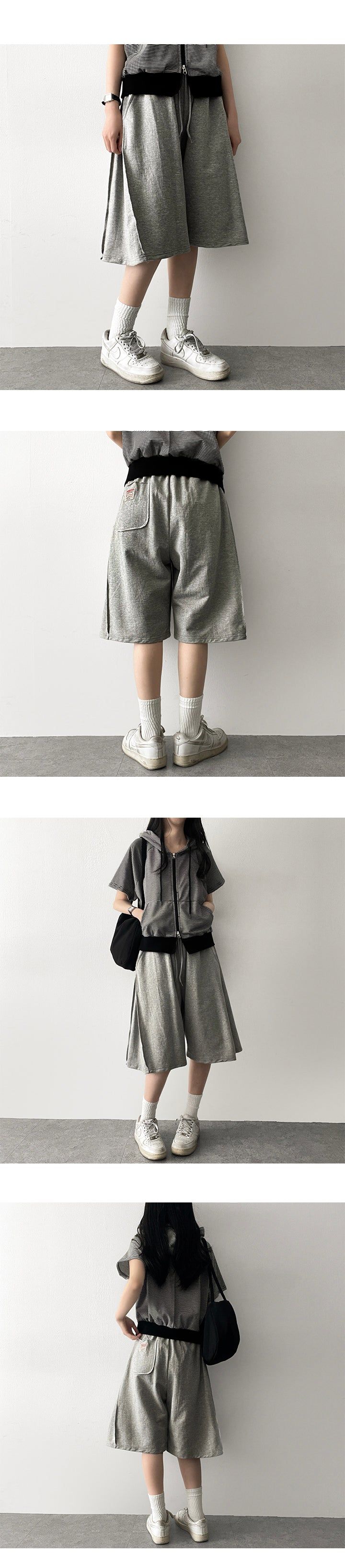 Eiki Side Pintuck Pocket Tab Banding Shorts