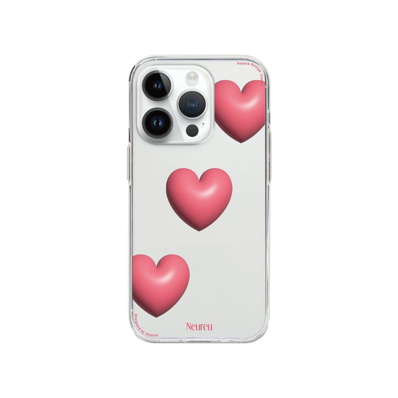 Coral Paradise Heart Balloon Case (Jelly Hard)