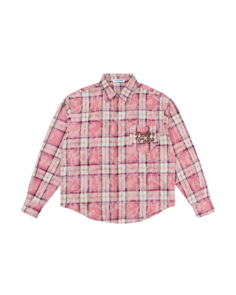 DirtyCoins（ダーティーコインズ）の「Flannel Rope Script Embroidery Wash Candy（Tops）」