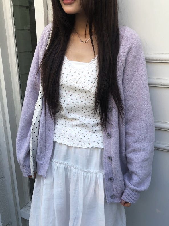 anyonemore（エニーワンモアー）の「Labong V-neck Button Long Knit Cardigan（Tops）」