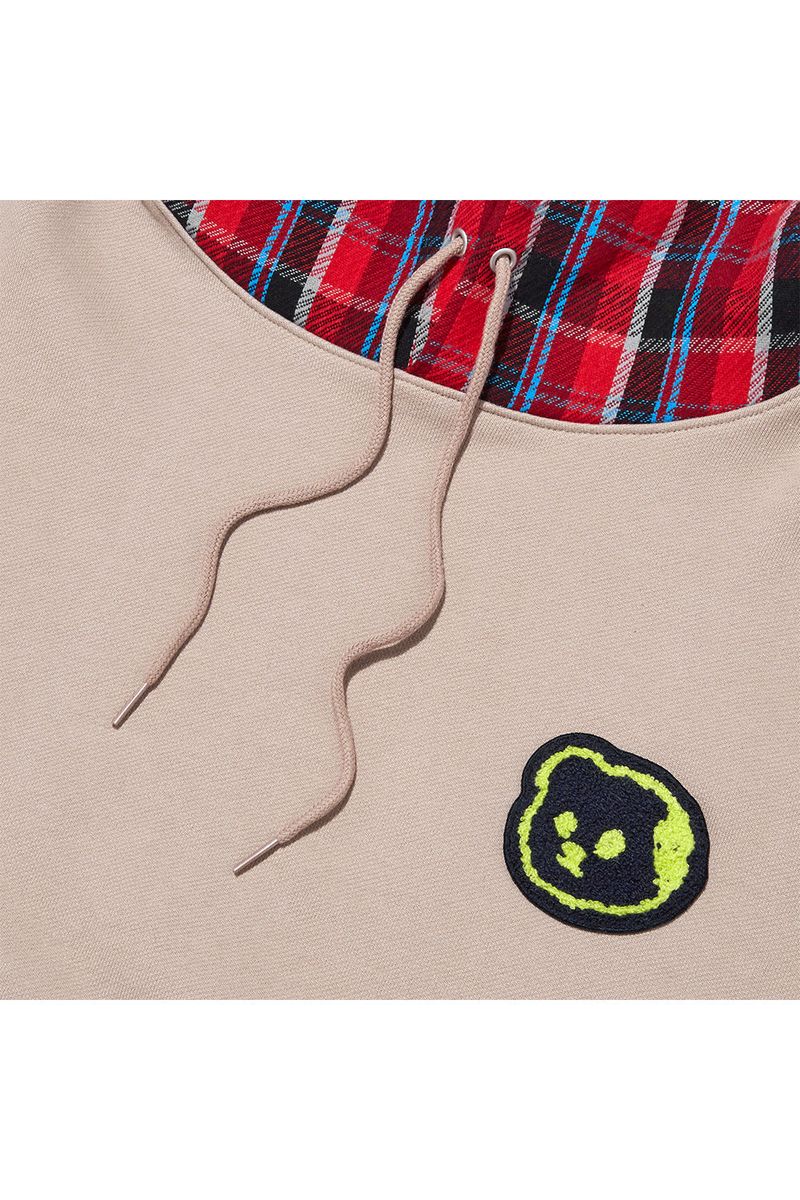 T.D BEAR Wappen Hoodie_Sand Beige