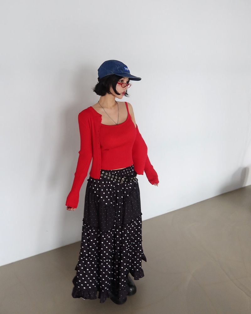 Delight-J（ディライトジェイ）の「Dot Dot Dot Cancan Long Skirt（Skirts）」