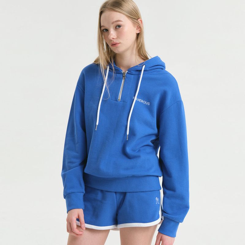 RAVEROUS(レイバロス)の「Half Zip-up Hoodie Sweatshirts Blue(Tops)」