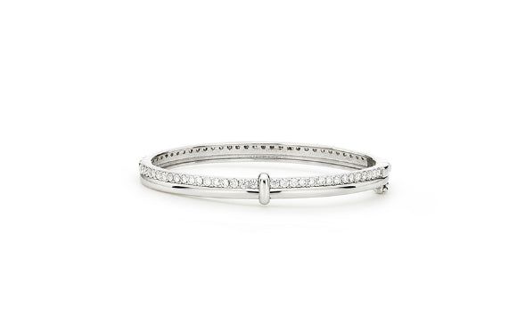 26SS★ H-Link AB(W) Duo Line Pave Bangle