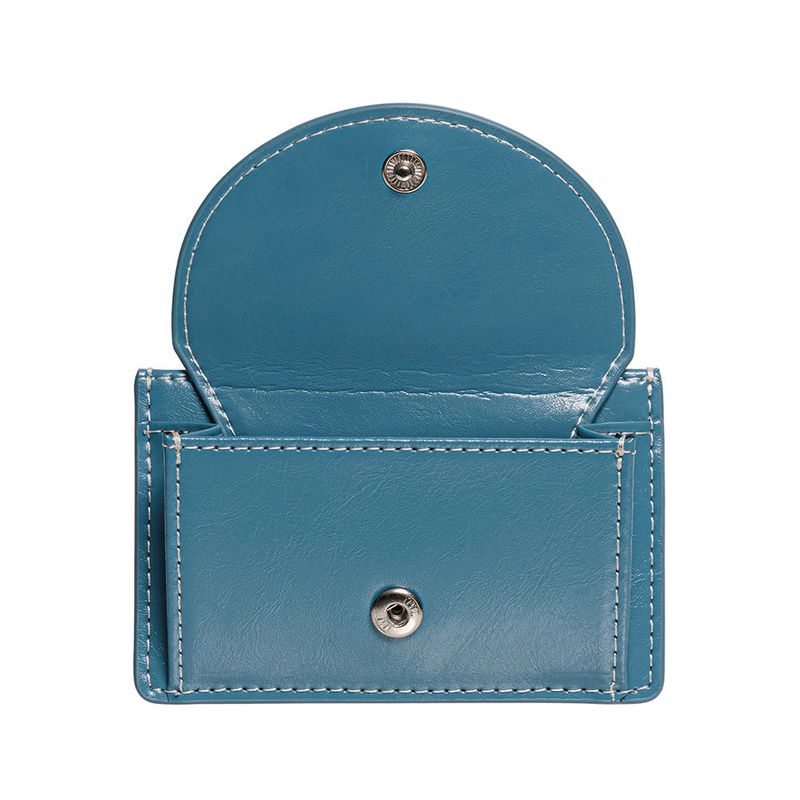 DOT Slim Pocket Mini Coin Transportation Card Wallet dusty blue
