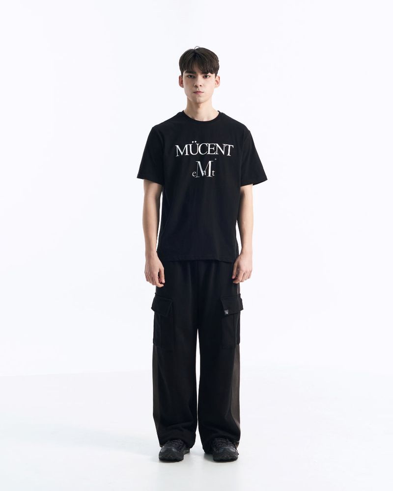 BASIC LOGO HALF T (Black, White) 