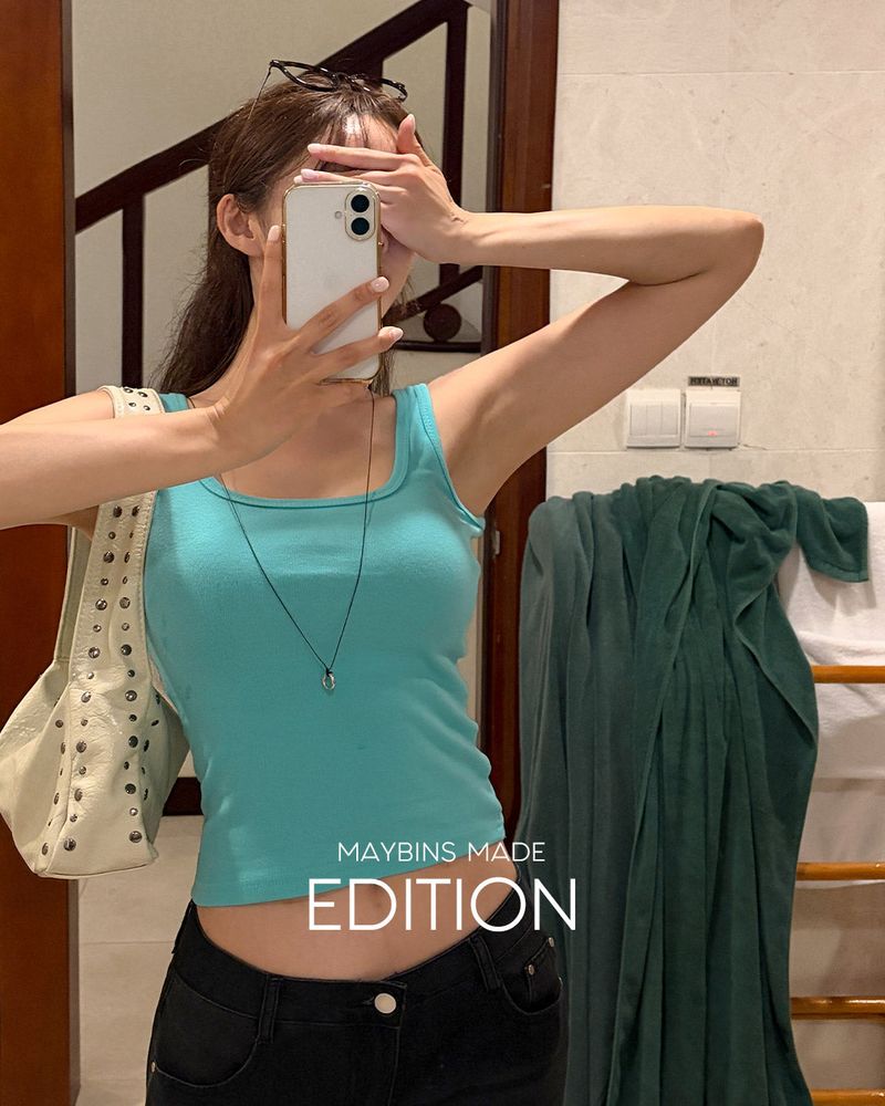 MAYBINS（メイビンス）の「[MADE] Koity square‑neck sleeveless（Tops）」