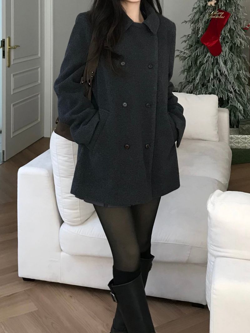 Innerf Wool Half Coat (3 colors)