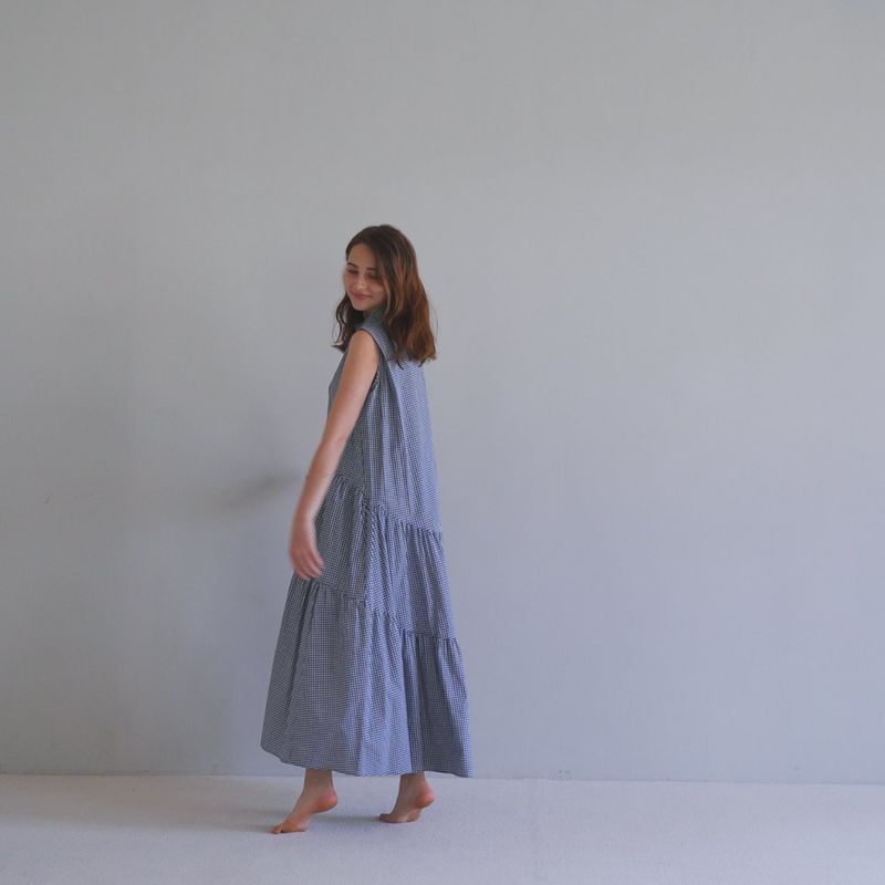 Sleeveless tiered one piece