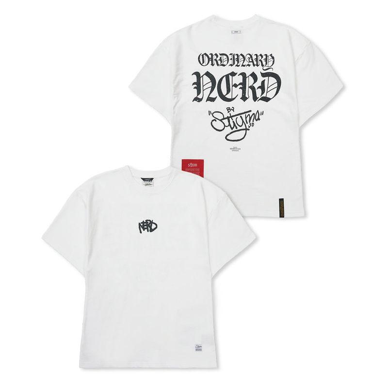 Nerd Semi-oversized T-shirts Green / White