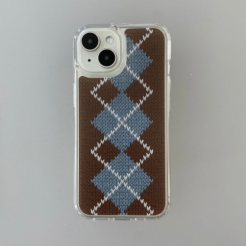 CLASSIC ARGYLE HARD JELL CASE_BROWN