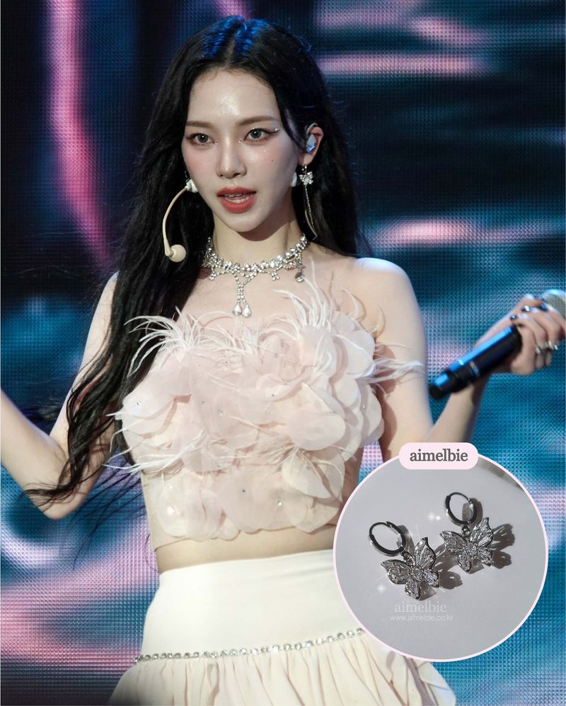 [Aespa Karina Piercing] Butterfly Fairy Huggies Piercing