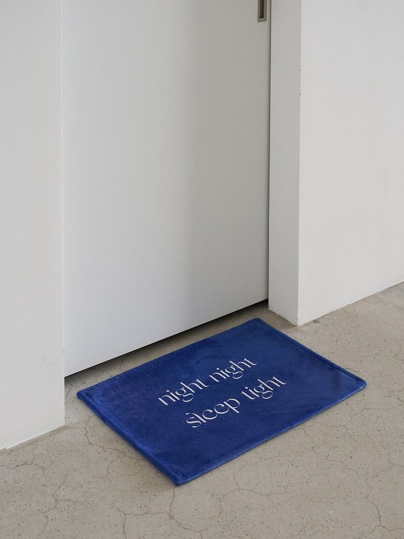 night night mini rug - blue
