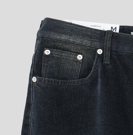 Fracture Bootcut Brushed Denim Pants