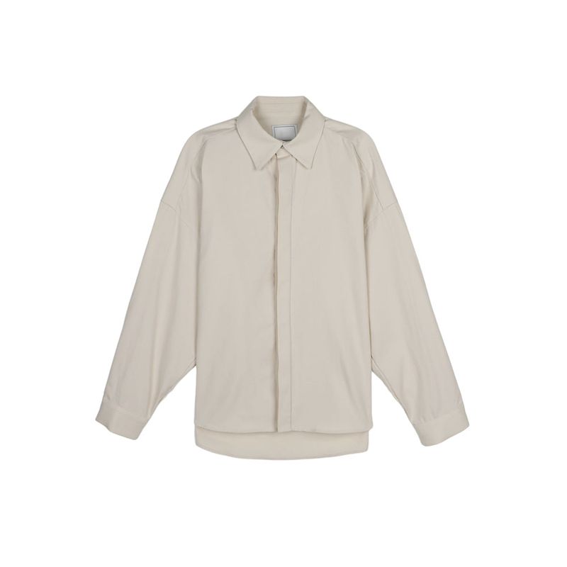ASCLO Hidden Various Button Overfit Shirt (4color)