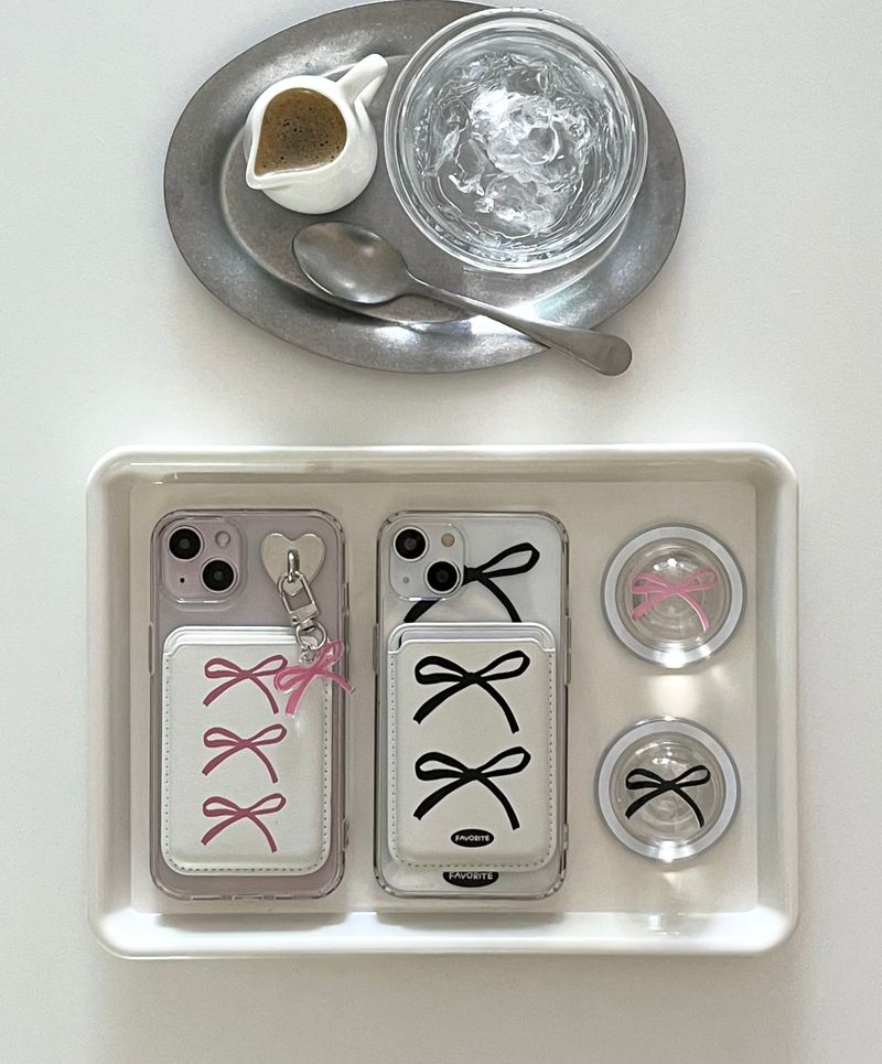 casecream（ケースクリーム）の「[MADE] ballet core ribbon [Macsefe jelly hard case] 2color（Smartphone Accessories）」