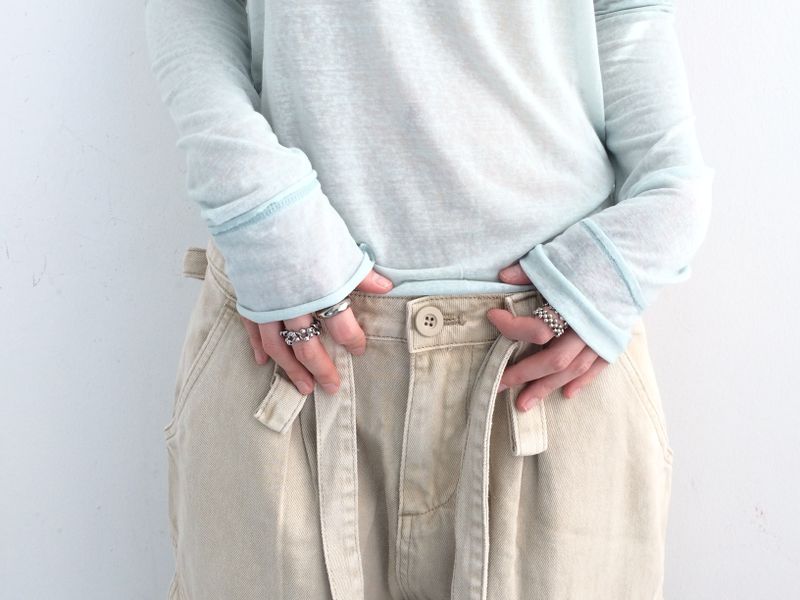 Pocket cargo strap pants