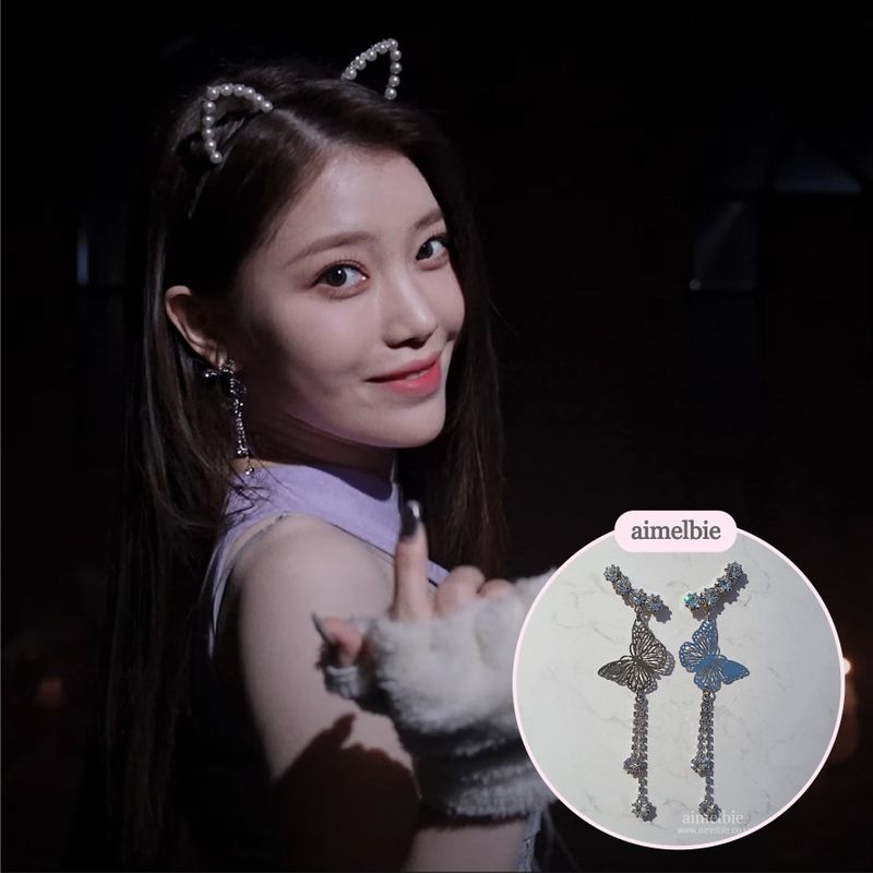  [IVE Rei, Choi Yena Earring] Butterfly Elf Queen Earring