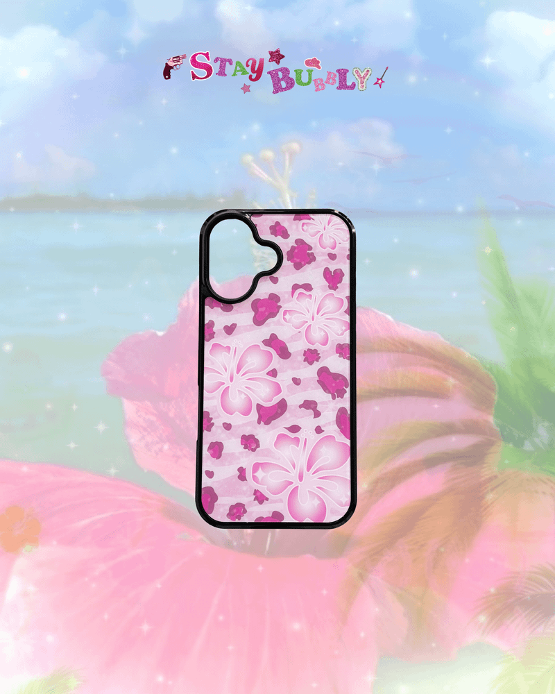 STAYBUBBLY（ステイバブリー）の「[MADE] ギャル ピンクフラワーマグセーフグラスフォンケース used by IVEレイ（スマホグッズ/小物）」