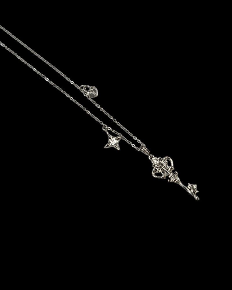 Vintage Silver Key Necklace