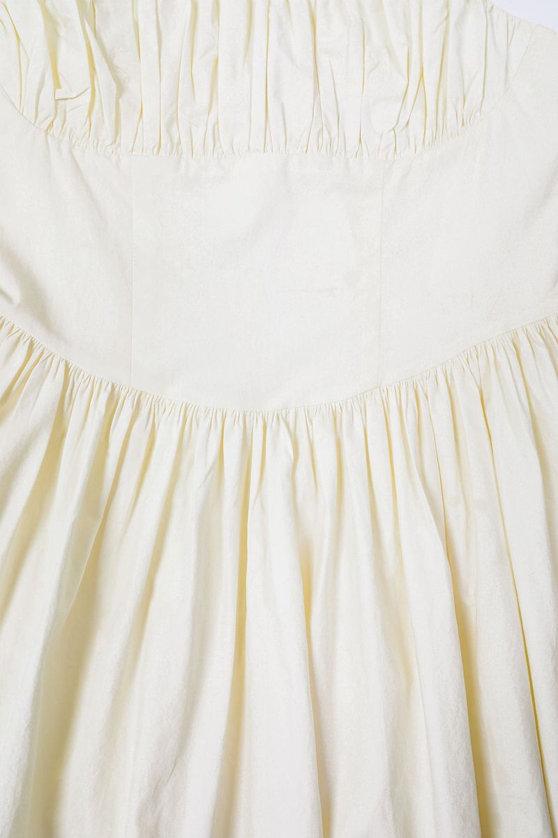 Merry Mini Shirring Dress [Ivory]