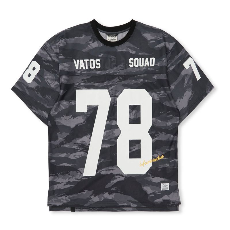 Mesh Oversized T-shirts Tiger Camouflage