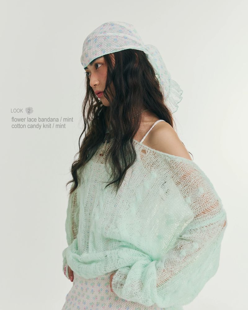cotton candy knit mint