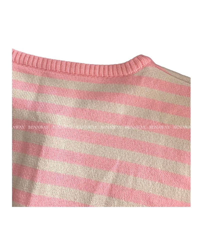 kitsch Round Stripe Cardigan 4C
