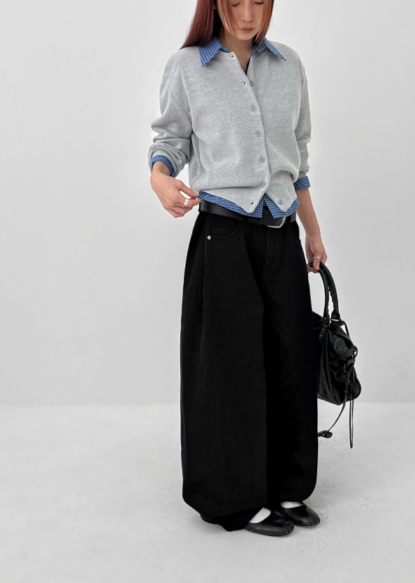 [MADE] Bellea Folding Wide Cotton Pants
