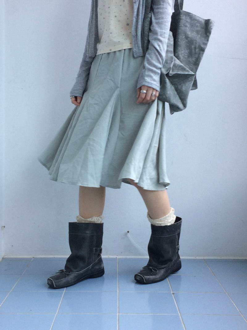 soft garden flare skirt