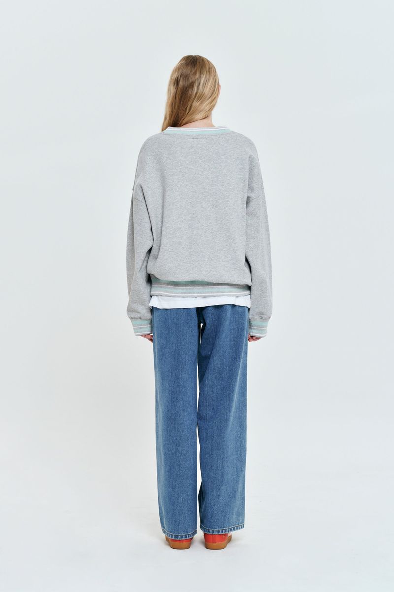 CHERRY BASIC NAPPING DENIM PANTS [BLUE]