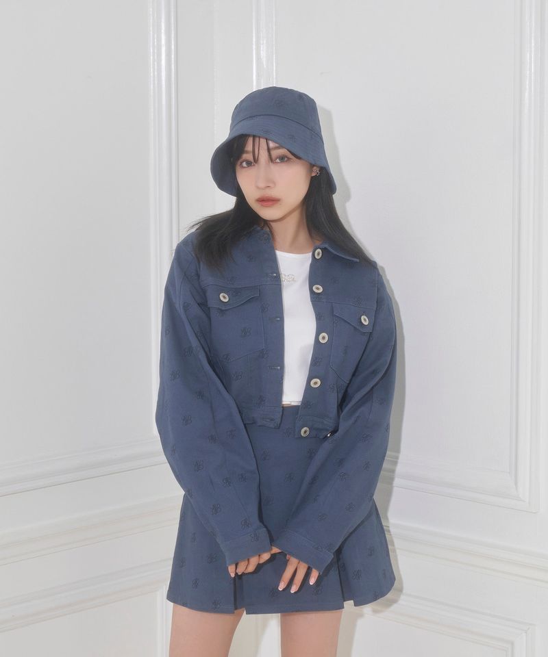 UNISEX 総柄ツイルバケハ