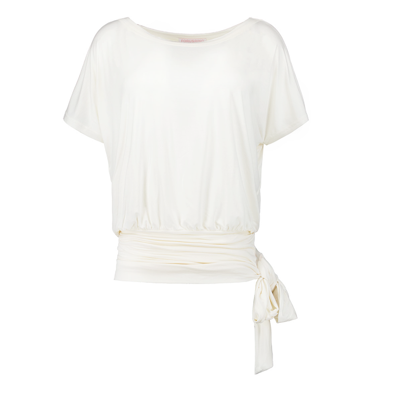 ANGEL-FIT RIBBON TOP [WHITE]