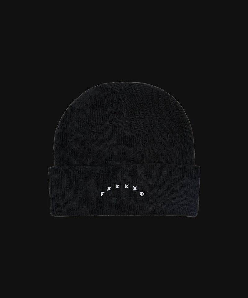 F****D SIGN BEANIE BASIC -BLACK-