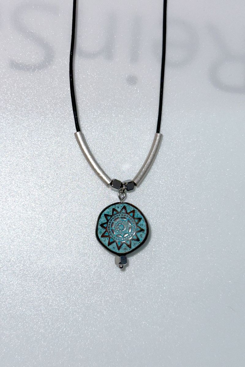 P:ReinSein（レインセイン）の「Ethnic patina solar leather necklace（Accessories）」