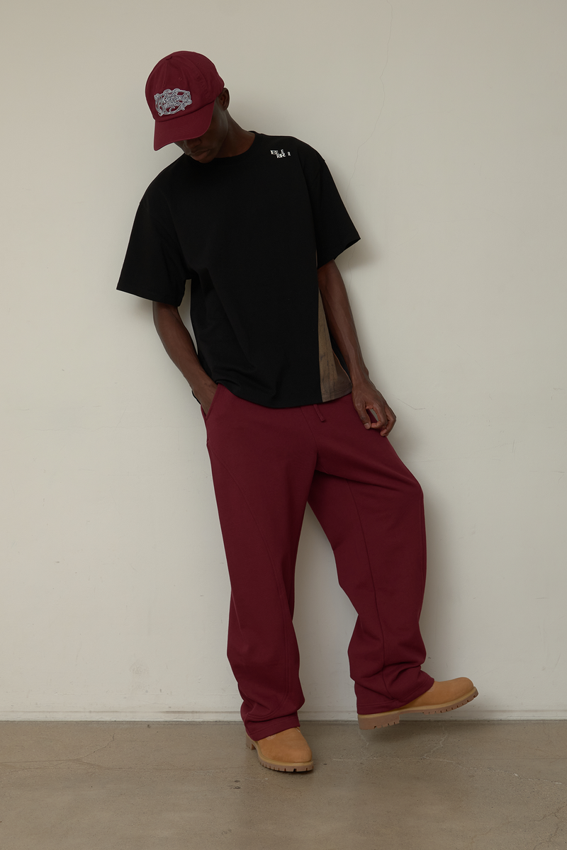 Side surfboard sweat pants (Burgundy)