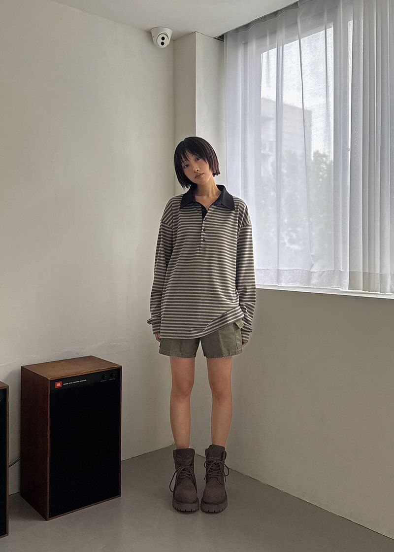 FRENCH CARGO HALF PANTS