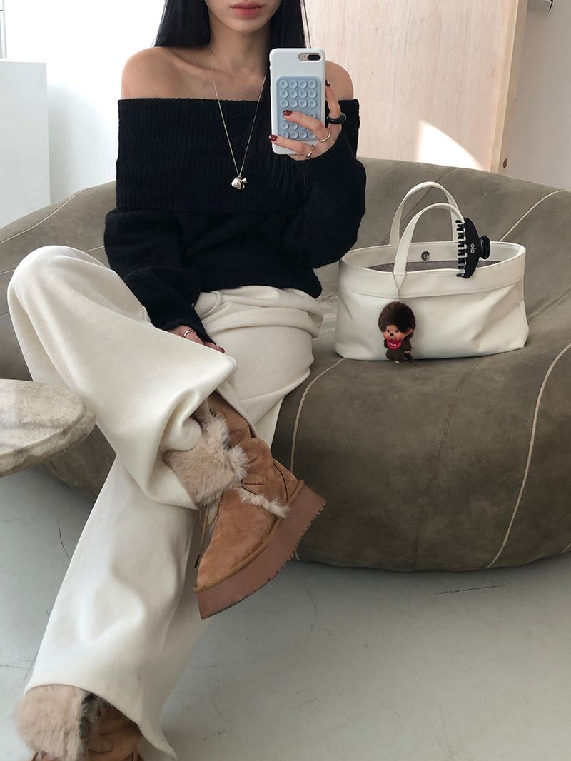 [MADE] ENTOL VELOUR WIDE PANTS