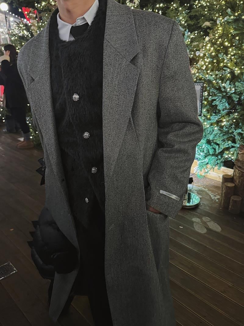 ASCLO Herringbone Darts Chester Coat (2color)