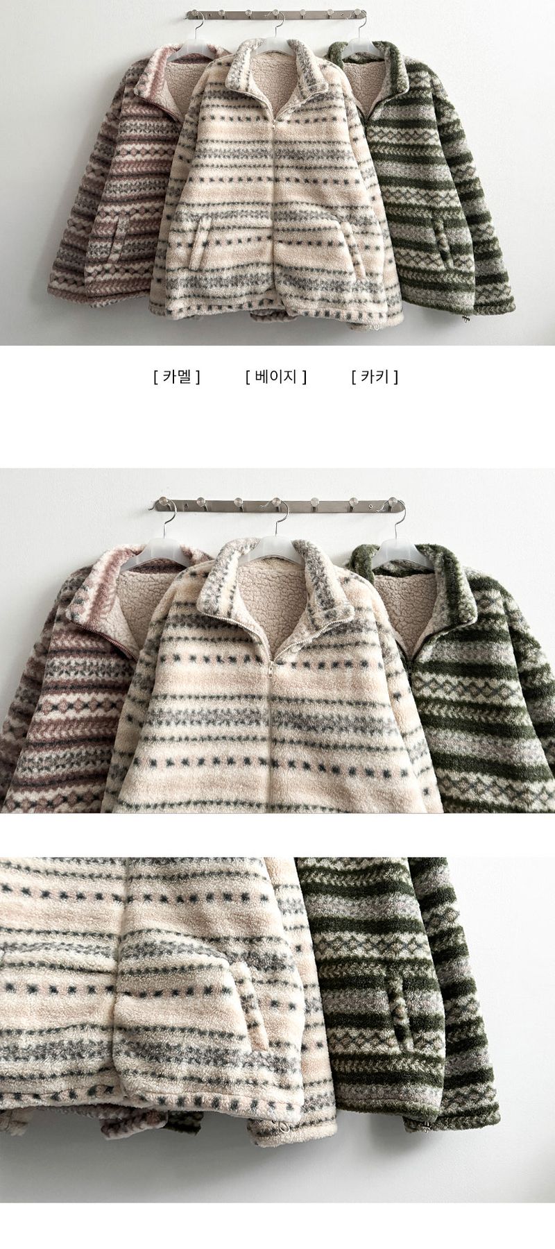 Pattern Nordic Fleece Jumper