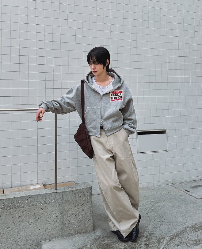 Arc Curved Wide Cotton Pants