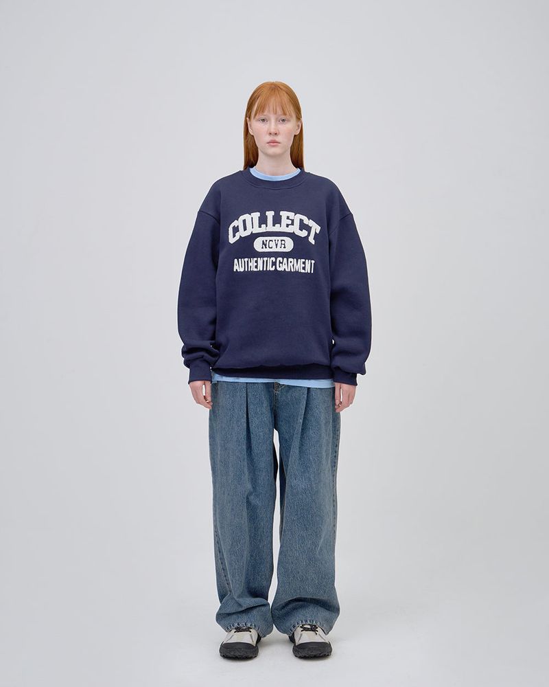 COLLECT LOGO SWEAT SHIRTS - NAVY