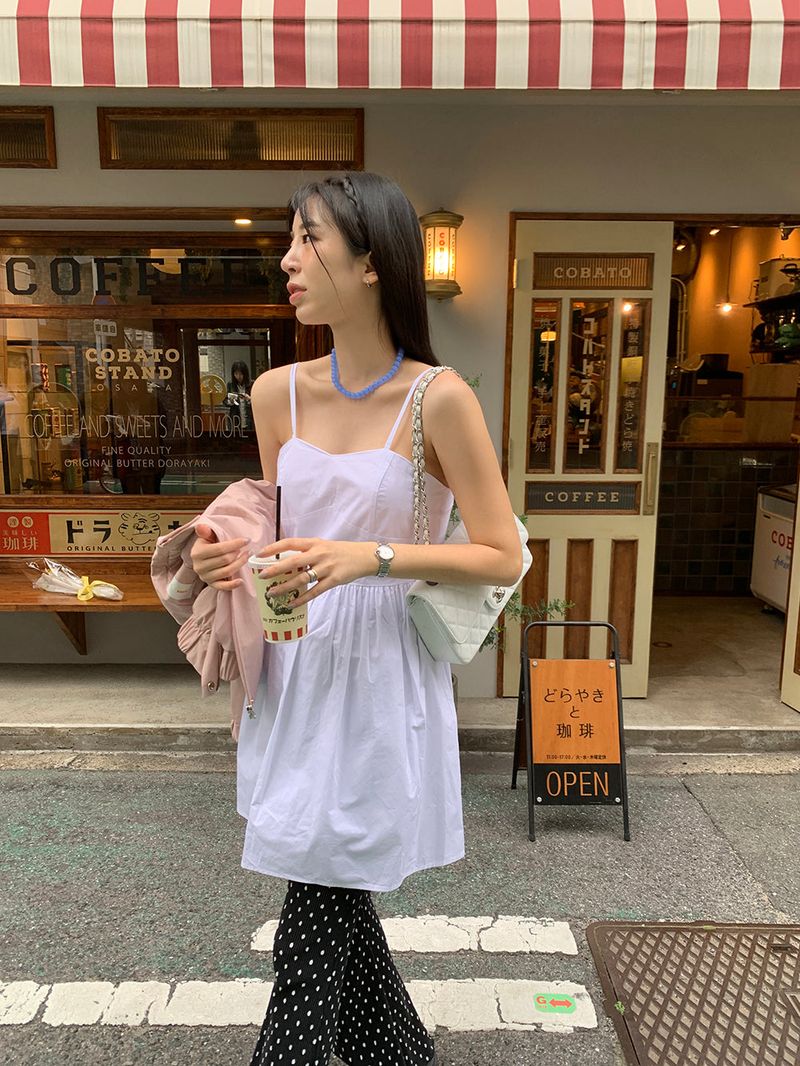 [MADE] Dot Pleated Long Bootcut Pants