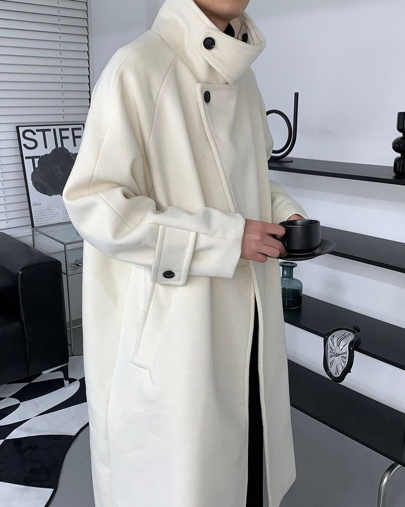 SI High-Neck Long Coat (2 colors)