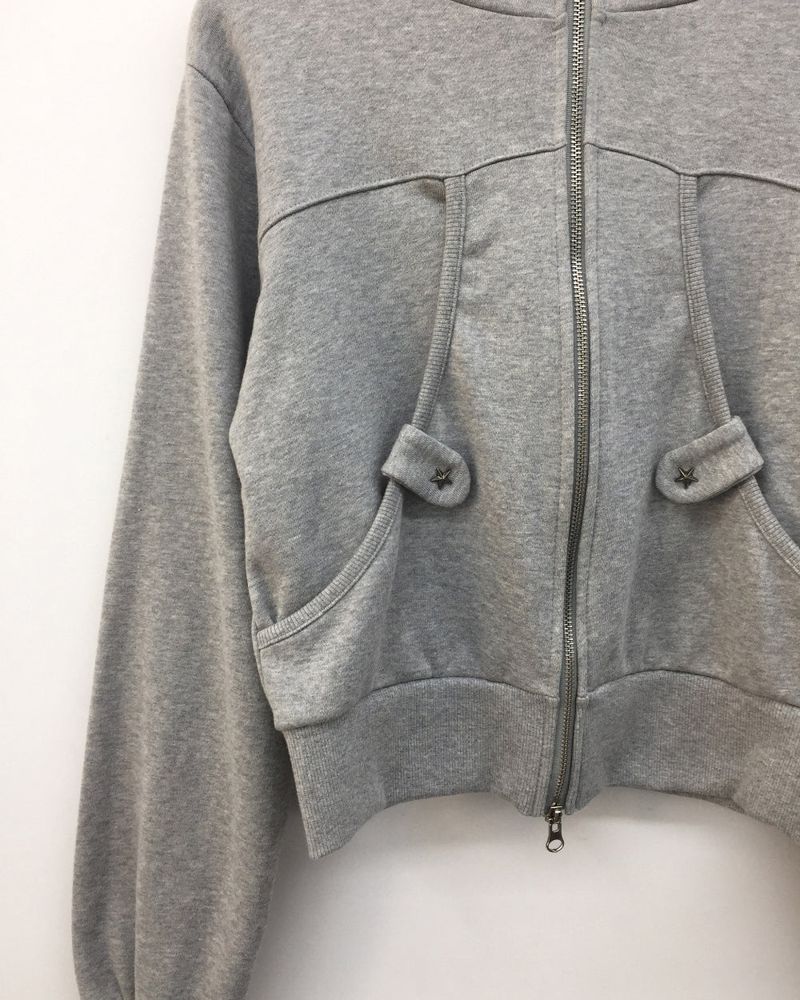 Utah Studded Hooded Zip-Up (3color) 
