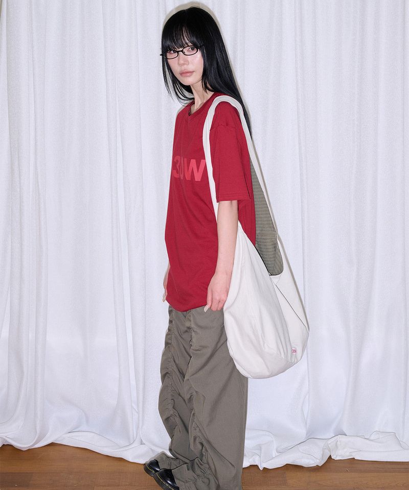 REVERSIBLE STRIPE BAG - KHAKI