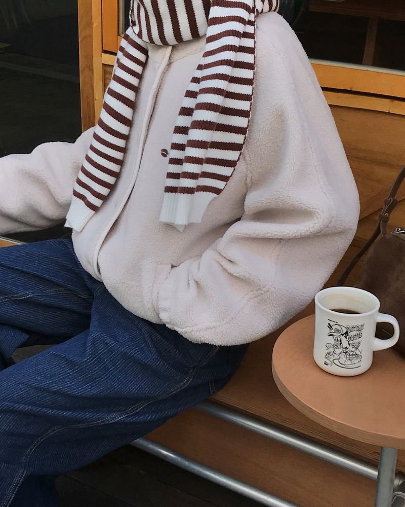 [ORIGINAL] Cable Wool Fleece Jumper