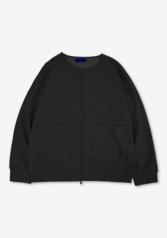 LA Clover Round Zip-up Cotton Cardigan