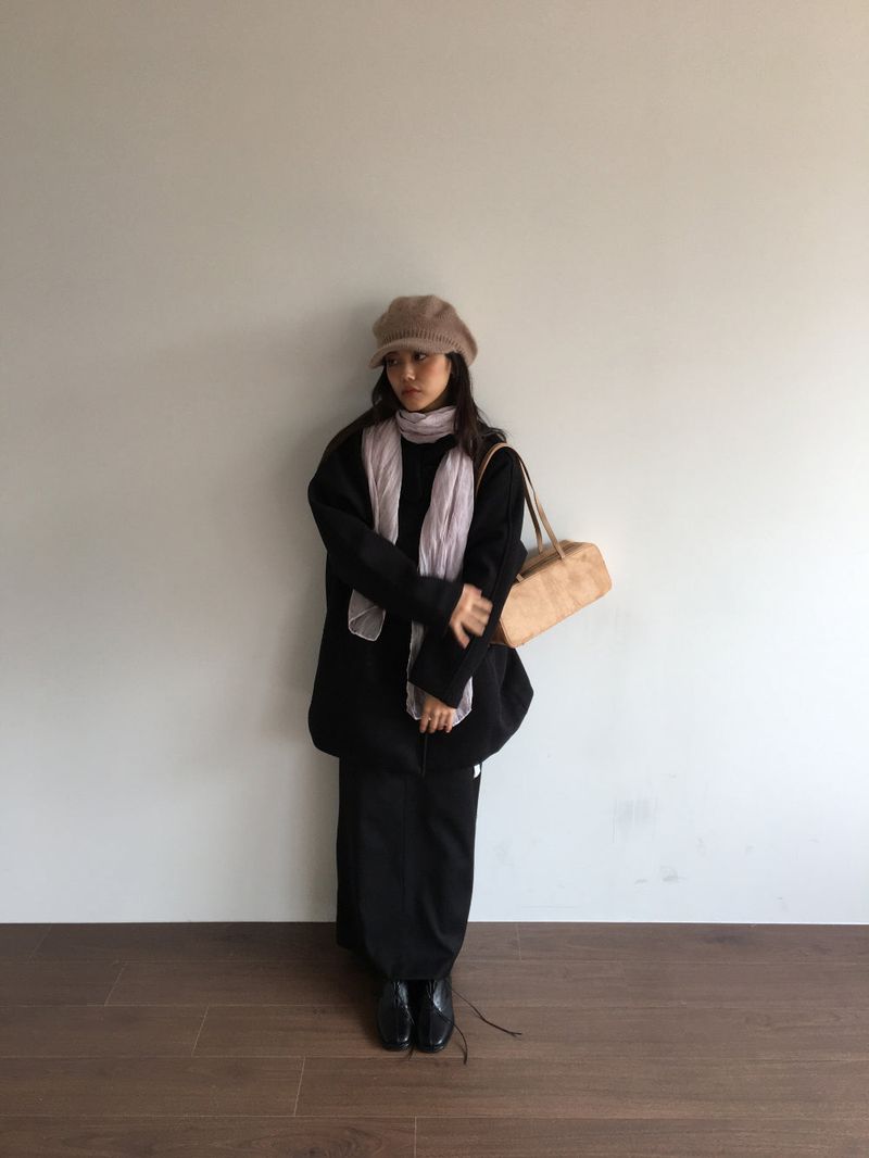 Classic High Neck Half Coat (2 Colors)